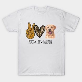 Peace. Love. Labrador T-Shirt